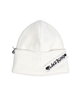 BBD Side Patch Long Beanie (White)