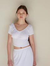 LINDA ROSE T-SHIRT / WHITE