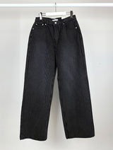 STRIPE BLACK JEANS