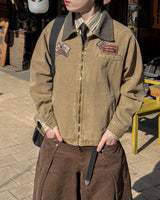 Woven Patch Pigment Work Jacket
