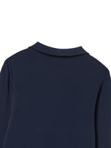 SLIM COLLAR L/S (NAVY)
