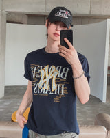 Dylan Vintage Lettering Graphic Short Sleeve T-shirt