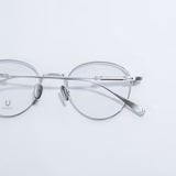 Knouun Round titanium glasses CODE. 102. C Sizzy silver