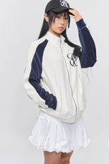 バルーンフィットコットンミニスカート White