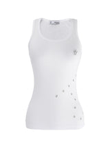 サイレント シンボル アイレット ノースリーブ (white)