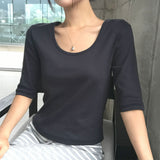 [MADE/6colors] ミルドコットン 4スリーブTシャツ