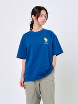 スマイリングキャットTシャツ_ティール