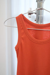 Basic Ribbed Sleeveless (Orange)