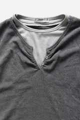 アンゴラボタンレイヤードTシャツ