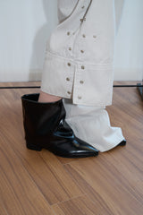 スナップボタン ディテール スリットパンツ (Light Gray/2size)