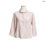 (2color) Embossed Ditsy Flower Bracelet Shirt