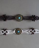 Ethnic bohemian hippie strap belt