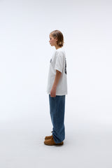 EEERRR Record artwork damage washing T-shirt (White)