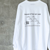 OneDropビールロゴロングtシャツ