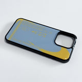 Dusty, Nostalgic Vibes Phone Case (PowderBlue/Goldenrod)