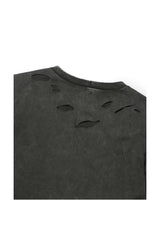 DAMAGE LAYERED L/S TEE (CHARCOAL)