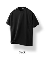 Teffin Shoulder Button Short Sleeve T-shirt