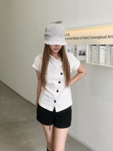 High China Button Blouse