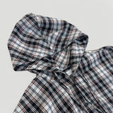 Arden Casual Oversized Fit Check Hooded Shirt