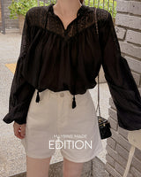 [MADE] Beauhen lace blouse