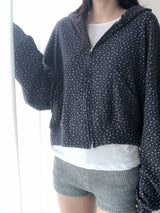 flower hood zip-up (3c)