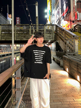 ビッグレタリングオーバーTシャツ