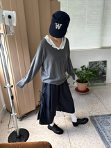 サイド リボン ラップ パンツ