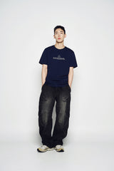 25SS ラウンディングシンボルロゴ半袖Tシャツ ダークネイビー