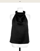 forming pearl satin halter bl