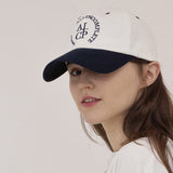 ラウンドロゴボールキャップ  (Navy & White)