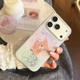 Aurora Glitter Ribbon Bambitalk iPhone Case
