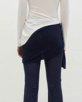 Layered Wrap Tie _ NAVY