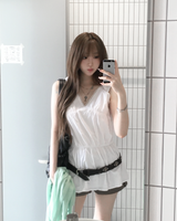 Shirring V neck OPS