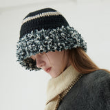 フラッフィーリングクロシェットハット (Black)