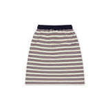 Multi Stripe Jersey Skirt_Navy