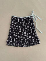 Sheer Floral Midi Skirt (2sizes)