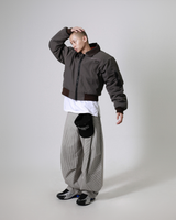 カーブドストライプパンツ (Unisex)
