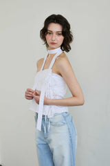 ELFIN SCARF TOP / WHITE