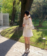 ルーズフィットVネックニット(2color)