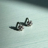  [925silver] Cross ball earring
