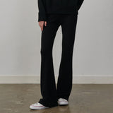 ブーツカットパンツ BLACK