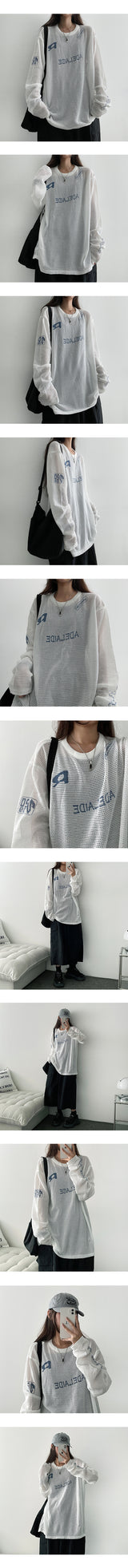 ニューGメッシュニット長袖Tシャツ (1 color)