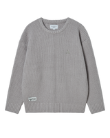 25FW Aシンボルベーシックニット グレー