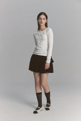 Lace Rose Long Sleeve Ivory