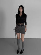 three-quarter mesh shirts (2 color)