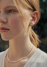 [925 silver] Deux.silver.99 / ピーナッツソングピアス (ゴールド)
