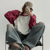 BLpinベーシックナグラン長袖Tシャツ (6 colors)