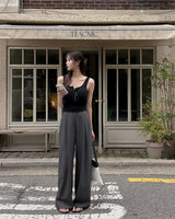 Tsar Pintuck Wide Slacks