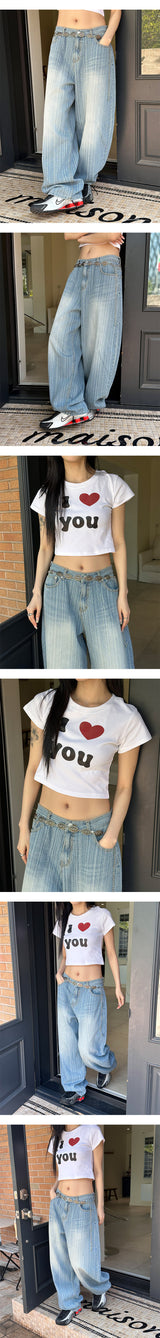 [S/S] Kitsch love half t-shirts