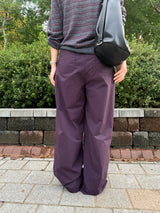 Purple banding pants